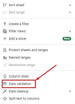 Data-validation-to-add-drop-down-in-Google-sheets-1