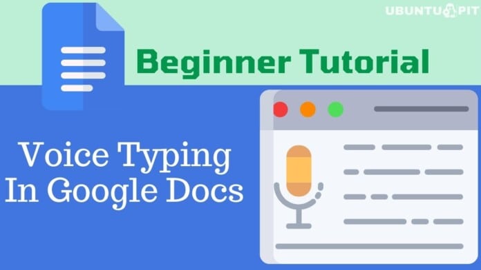 How To Voice Typing In Google Docs
