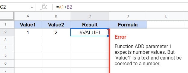 VALUE-error