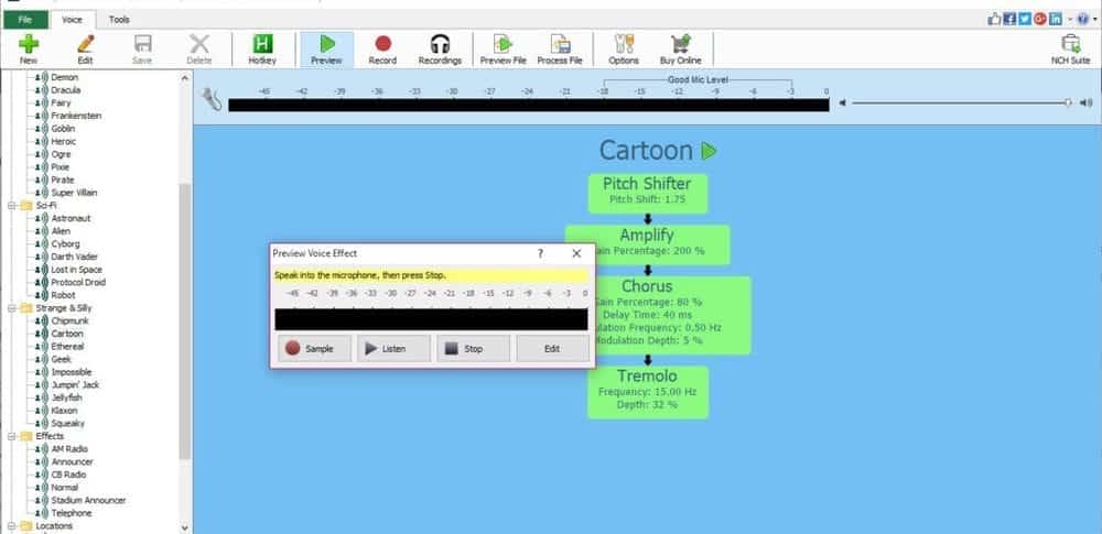 Voxal voice changer for PC