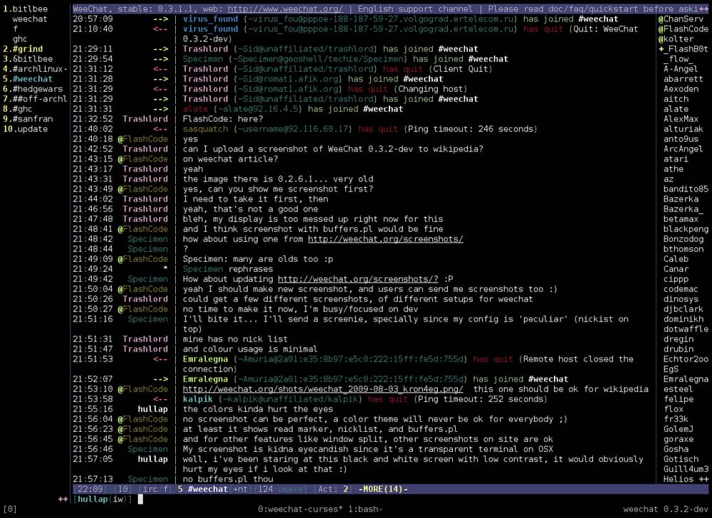 WeeChat IRC Client