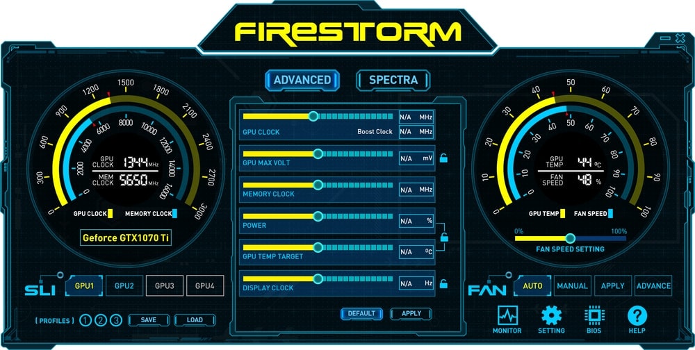 ZOTAC FireStorm Fan Control Software for Windows