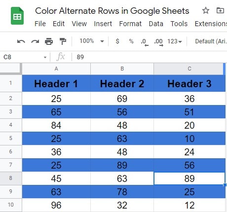 after-color-alternate-rows-in-google-sheets