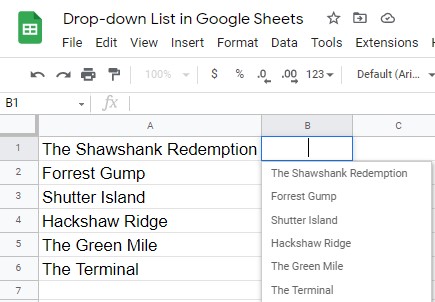 drop-down-in-Google-sheets