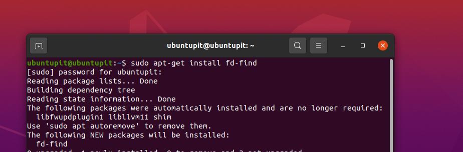 install fd command on Linux