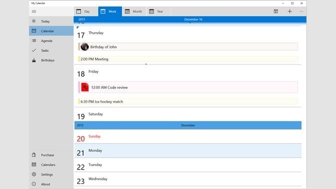 calendar application for pc