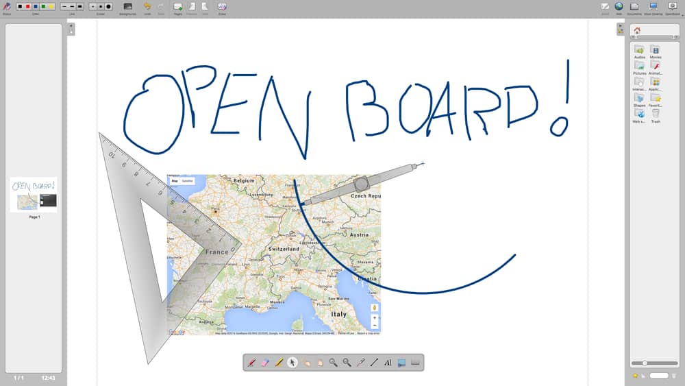 OpenBoard, whiteboard apps for Linux 