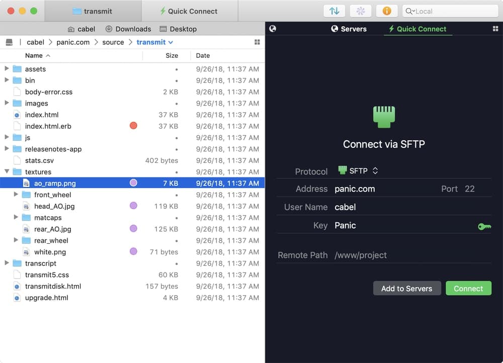Transmit FTP Client for Mac