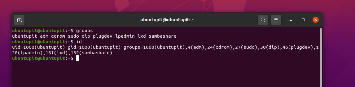 group IDs in chown command in linux