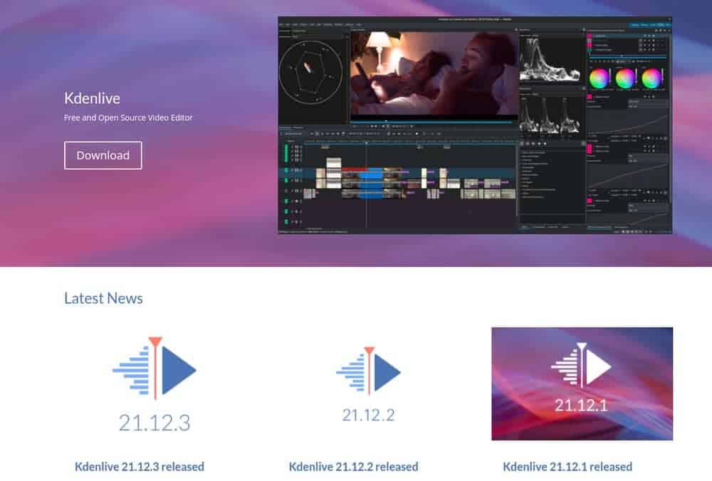 Kdenlive, KDE multimedia apps for Linux