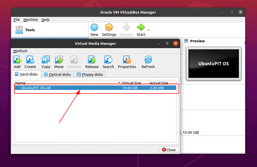 select the current OS Increase VM Virtual Disk Space