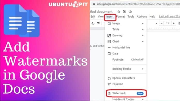 How to Add Watermarks in Google Docs