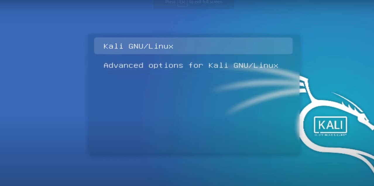 Kali GRUB