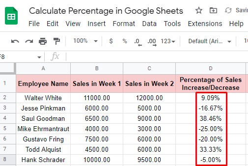 calculate-percentage-in-google-sheets-using-autofill