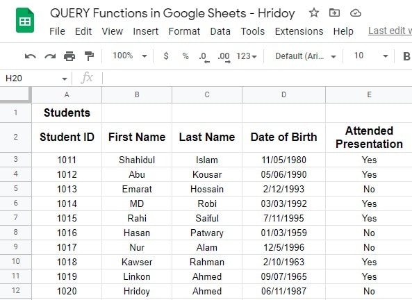 demo-data-to-use-QUERY-function-in-Google-Sheets
