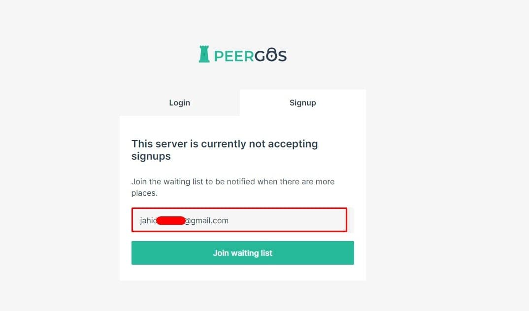 peergos join waiting room