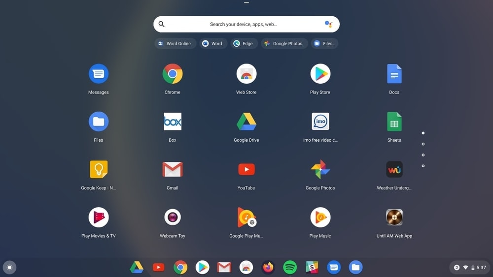 Chrome OS Interface