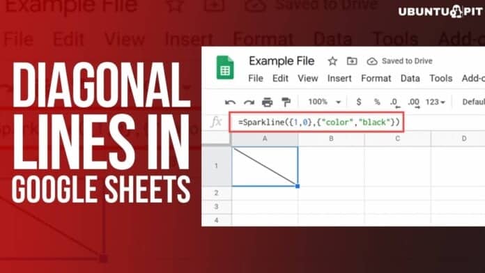 Diagonal Lines in Google Sheets