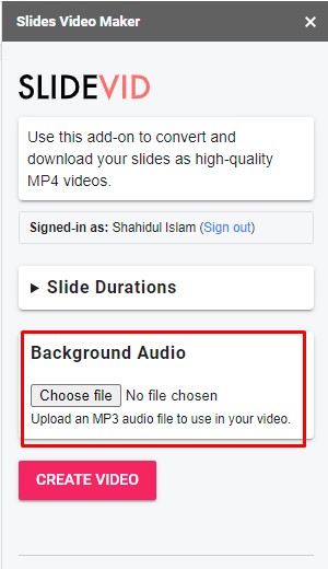 Turn Google Slides into a Video with Audio Using SlideVid