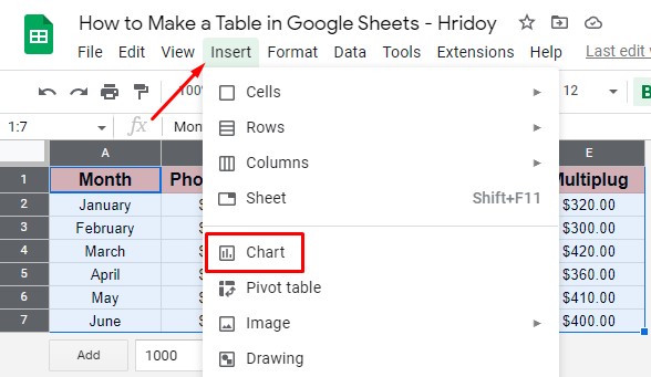 create-chart-to-make-table-in-google-sheets