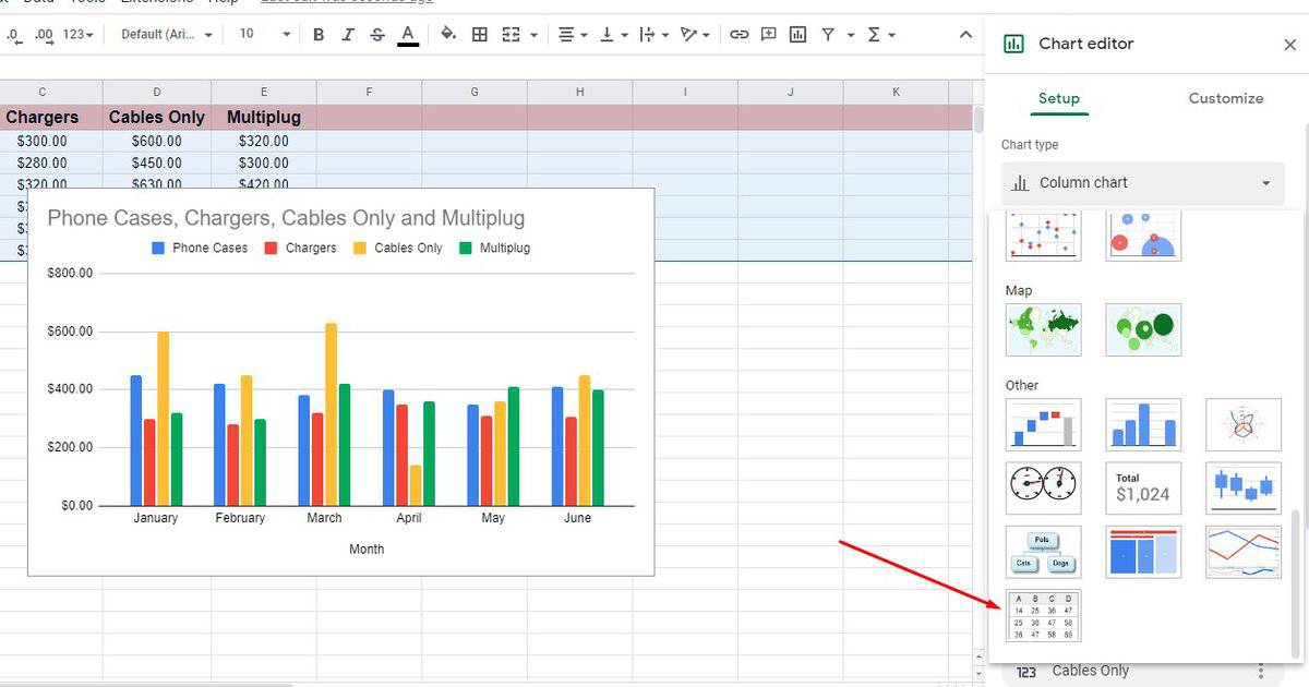 table-chart-in-google-sheets