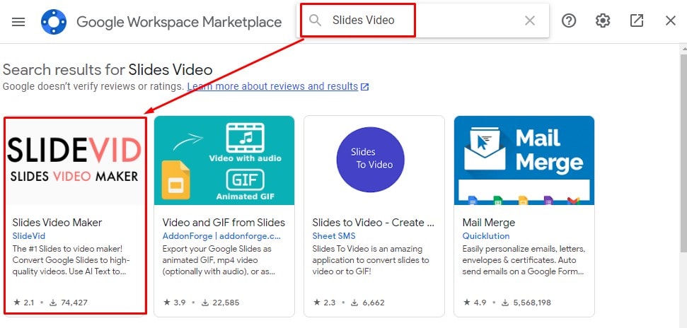 Find and Install SlideVid