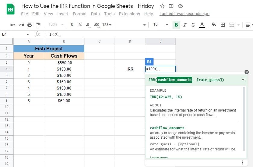 syntax-of-IRR-function-in-Google-Sheets