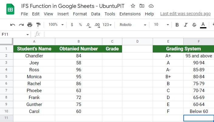 demo-of-using-IFS-function-in-Google-Sheets-2
