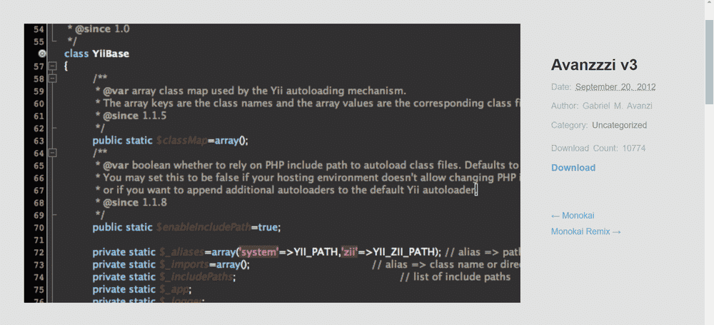 Avanzzzi version 3 Netbeans theme.