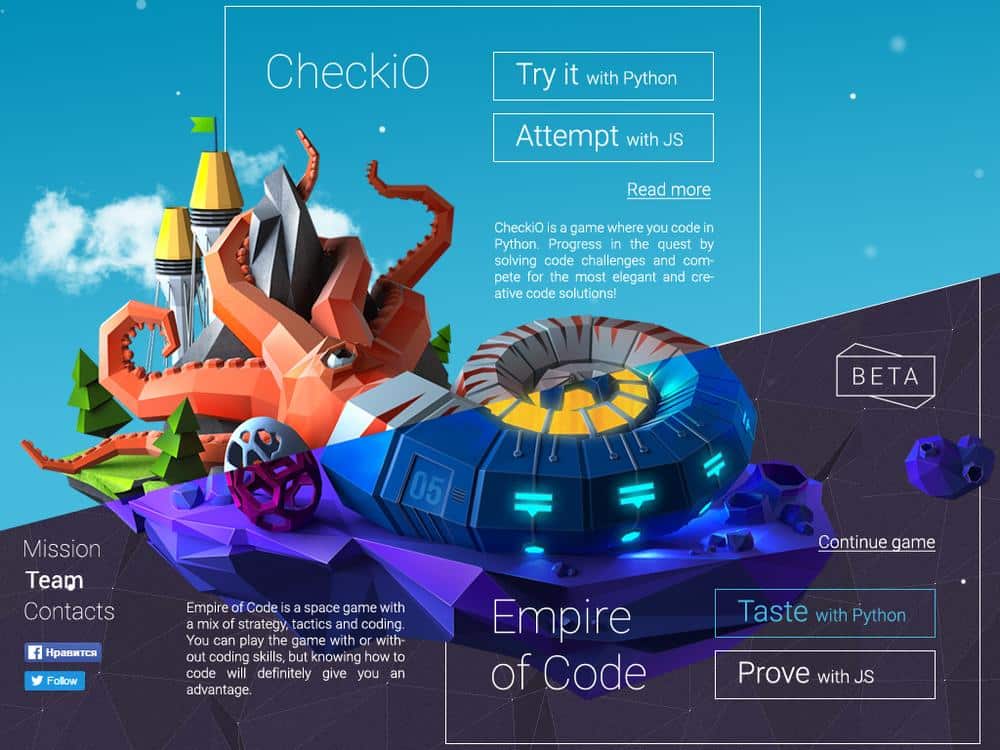 CheckiO is one of the best free coding games out there.