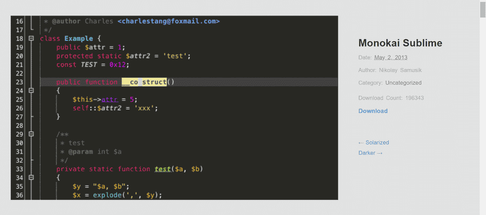 Monokai Sublime for Netbeans