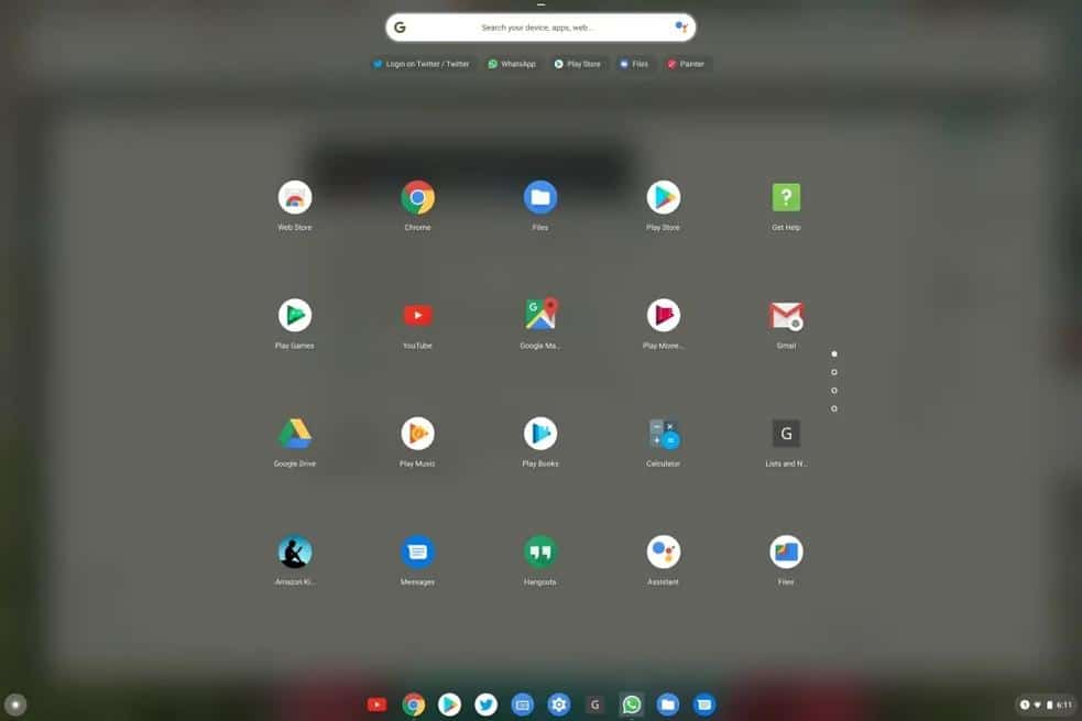 Chromebook App Launcher