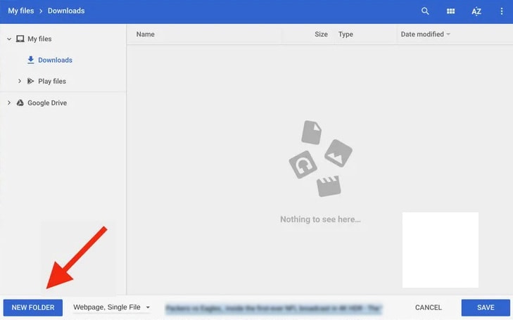 Create a New Folder in Chromebook
