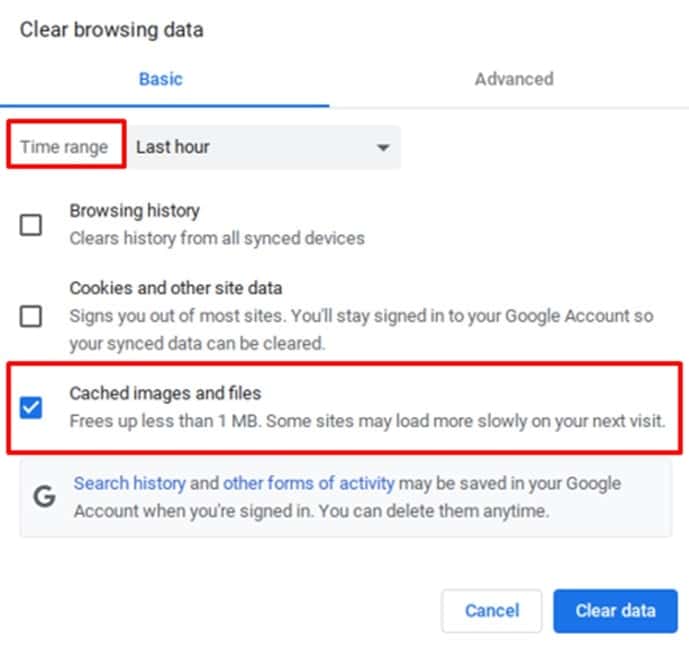 Step to clean Cache on Chromebook