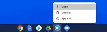 Unpin App from Shelf