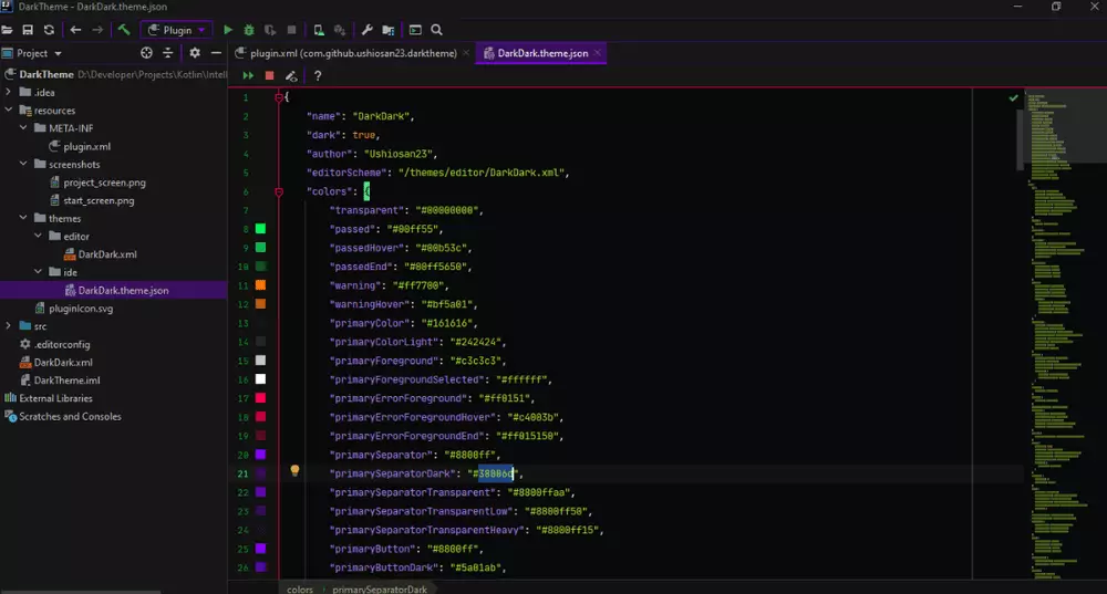 Super Dark IntelliJ Theme