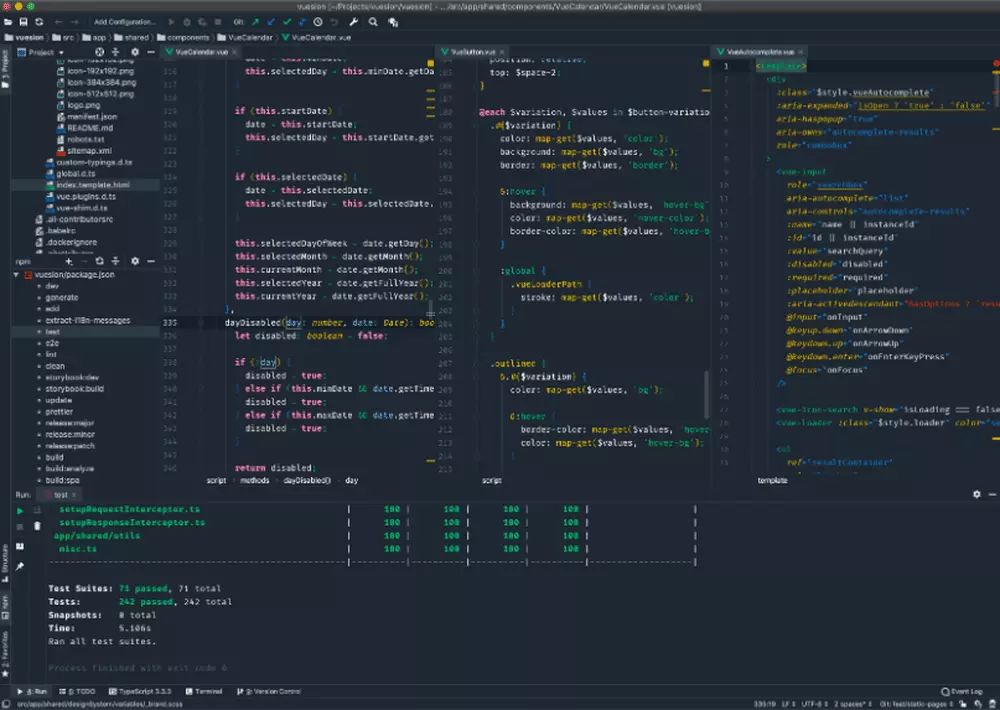 Vuesion inspired IntelliJ Theme