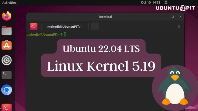 Ubuntu 22.04 LTS is Equipped with Linux Kernel 5.19