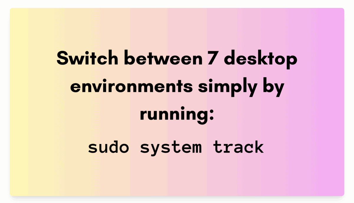 Supported Desktop Environment