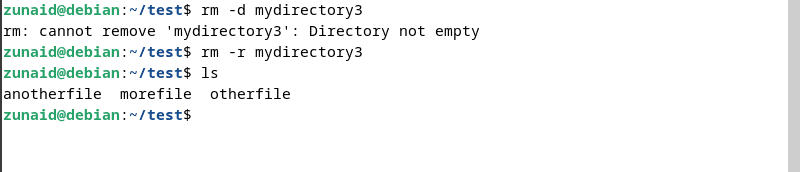 delete directories recursively on Linux