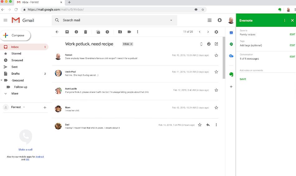 Evernote for Gmail
