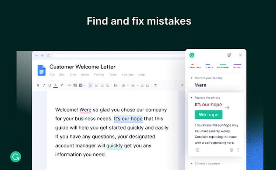 Grammarly, Best Gmail Extensions