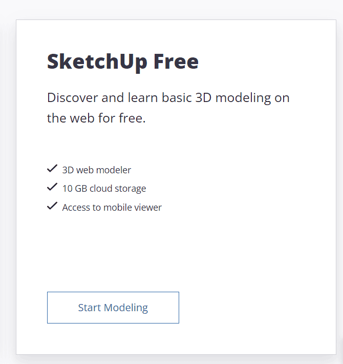 Sketchup free version