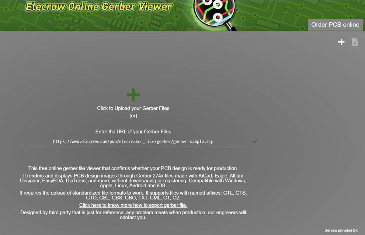 elecrow gerber viewer