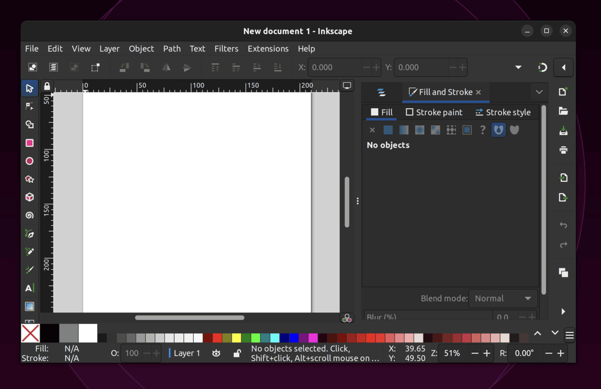 Inkscape 1.3.1 Working space