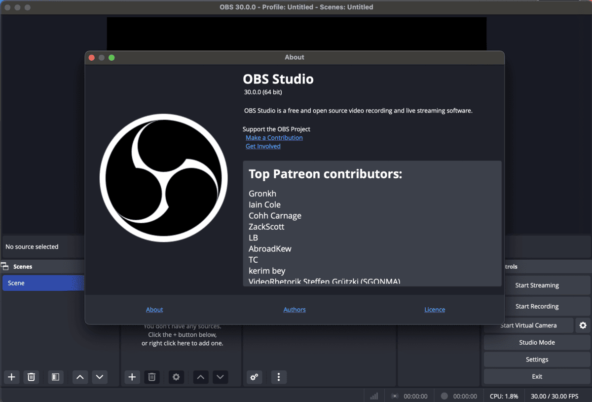 OBS Studio 30.0