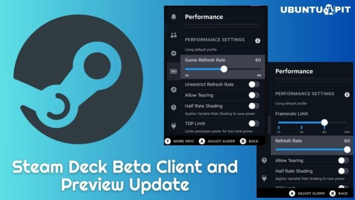 Steam Deck Beta Client and Preview Update