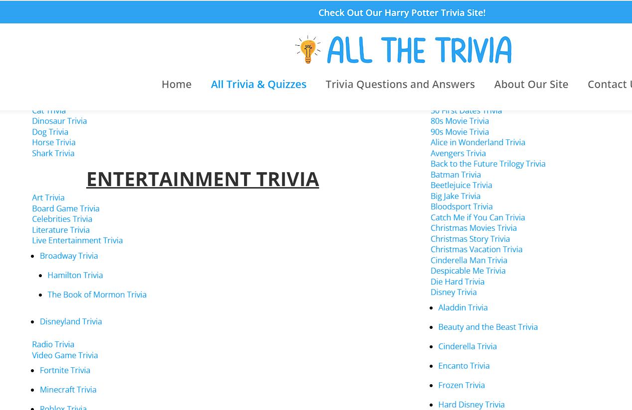All The Trivia